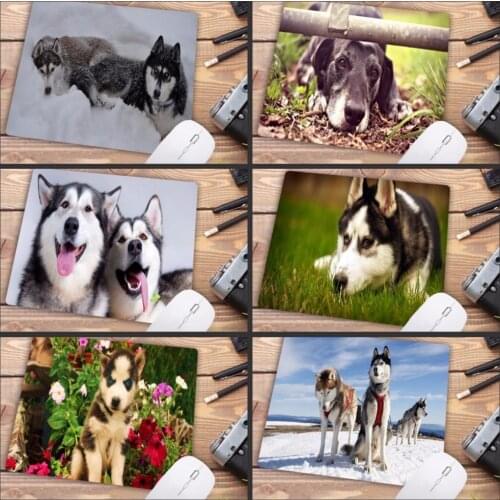 Mairuige Big promotion Husky Dog Pattern Gaming Mouse Pad PC Computer Laptop Soft Rubber Mousepad Anti-slip Optical Mice Mat