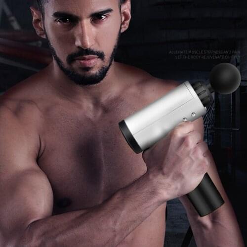 Muscle Massage Gun Sport Therapy Massager Body Relaxation Pain Relief Slimming Shaping Massag 4 Heads