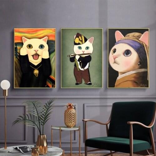 Cute Cartoon Animal Rabbit Canvas Painting Scandinavian Style Posters and Prints Interior Kids Room Decor Pictures Frameless