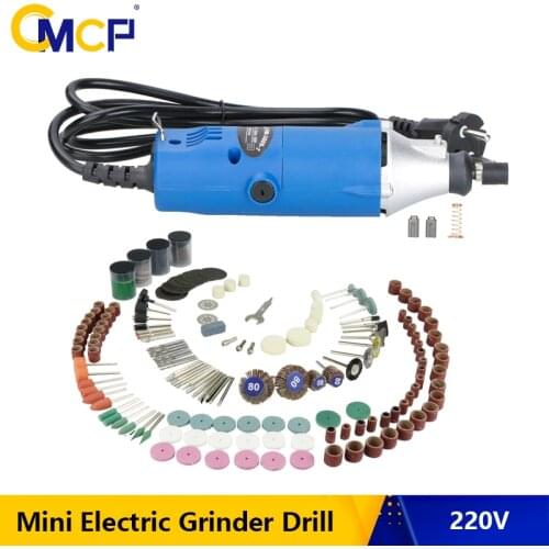 CMCP 220V Mini Electric Grinder Drill Tool Electric Rotary Tool For Dremel Polishing Grinding Engraving Tool