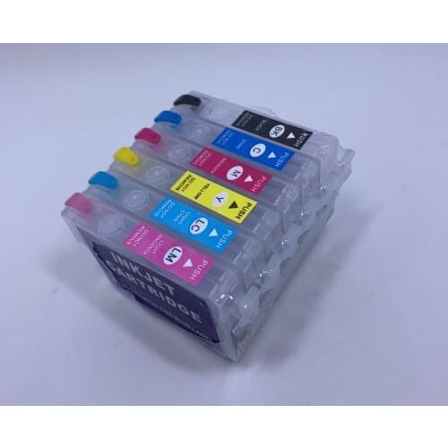 YOTAT Refillable T0791 - T0796 ink cartridge for Epson Stylus Photo 1400 PX700W PX800FW P50 PX830FWD Artisan 1430