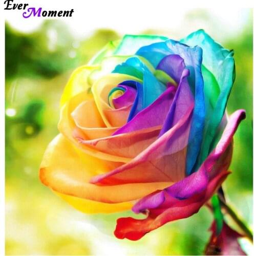 Ever Moment Embroidery Decoration 5D Diamond Painting Cross Stitch Rose Mosaic Rhinestone Pasted Painting Marriage Gift ASF281