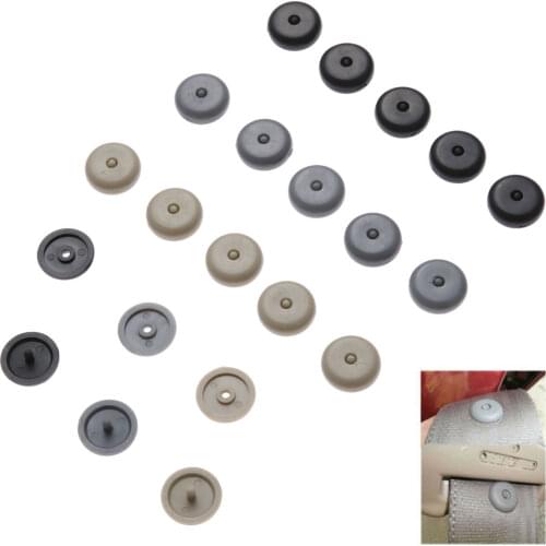 10Pair Car Clips Seat Belt Stop Buttons Anti-slip Buckle Retainers Buttons Car Safe Belt Auto Fastener Clip Interior Accessories
