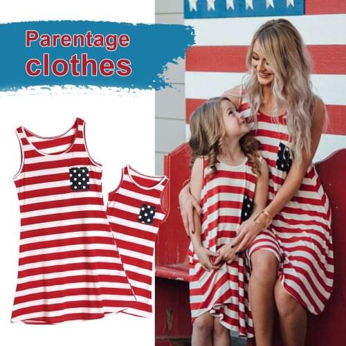Sleeveless Mom And Daughter Dress Wedding Family Matching Mommy Baby Girls Me Clothes Beach Holiday Dresses платье летнее