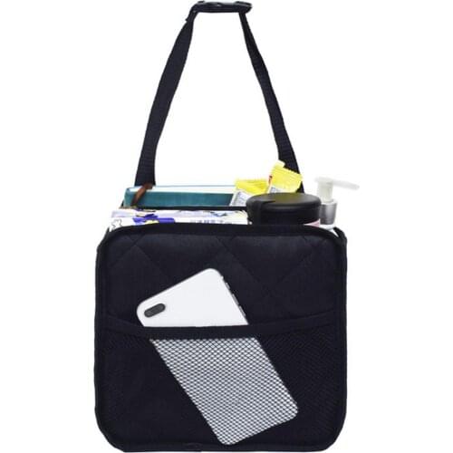 Hanging Multifunctional Car Storage Bag Car Trash Can Storage Bag Foldable Hanging Car Trash Garbage Bag