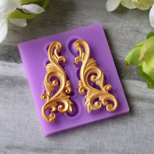 Relief Lace Silicone Mold Fondant Mould Cake Decorating Tools Chocolate Gumpaste Molds, Sugarcraft, Kitchen Accessories