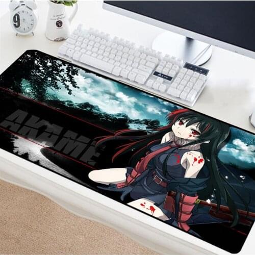 Mairuige Girly Anime Pattern Table Mat Rubber Non-slip Multi-size Mouse Pad Cool Girly Keyboard Pad