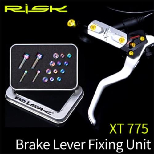 RISK Oil Disc Titanium Alloy Screw Kit 20pcs/set for XT775 Hydraulic Disc Brake Mountain Bike Brake Handle Oil Cylinder Lid Bolt