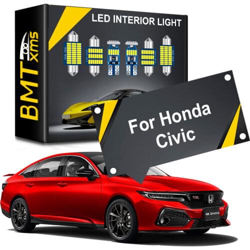 Seker For Honda Civic 10th EG EK 3D 4D 5D Sedan Coupe Hatch 1992-2021 Car Accesorios Interior LED Lights Canbus Auto Dome Lamp