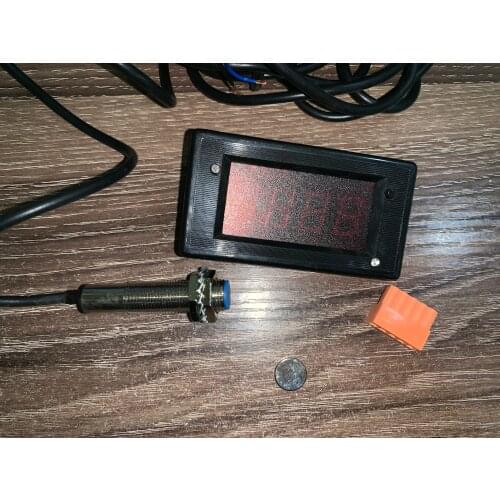 Agricultural machine harvester working length measurement speedometer with 1 sensor