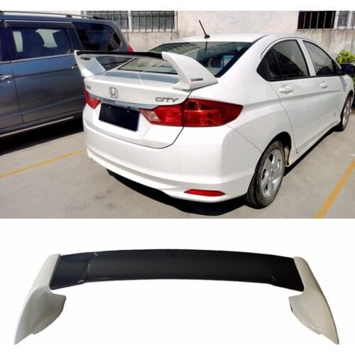 For honda city FD2 Spoiler 2009-2017 city lip Spoiler High Quality ABS Material Car Rear Wing Primer Color spoiler