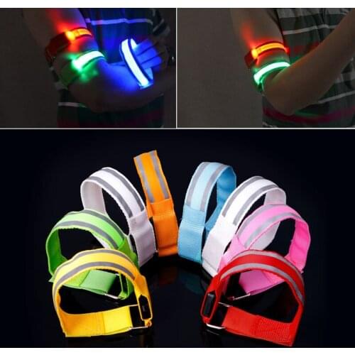 Reflective LED Light Arm Armband Strap Safety Belt For Night Running Cycling Whosale&Dropship