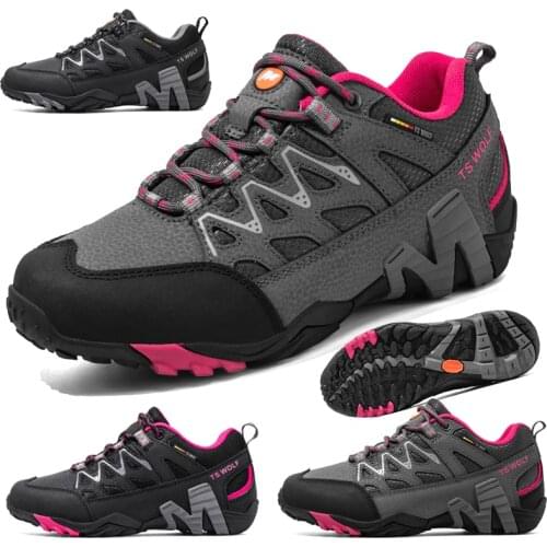 Four Seasons Universal Men Hiking Shoes Lovers Lace Up Wild Sports Shoes Outdoor Camping Adventure Off-road Shoes Fast Shipping