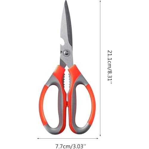 Top Quality Stainless Steel Household Kitchen Scissors Barbecue Strong Chicken Bone Scissors Mar-18