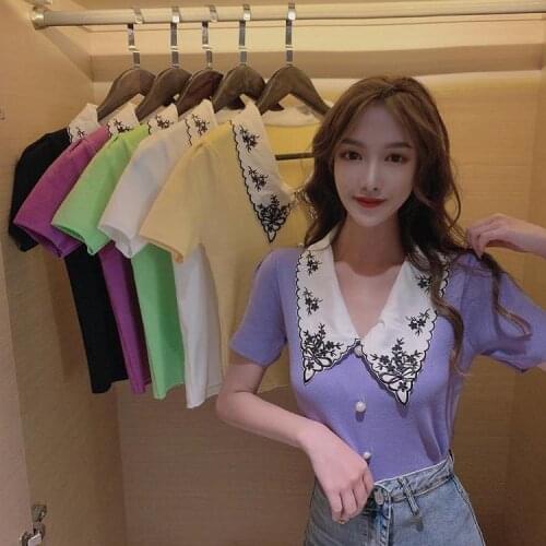 YZAHJ Women's Knitted T-shirts