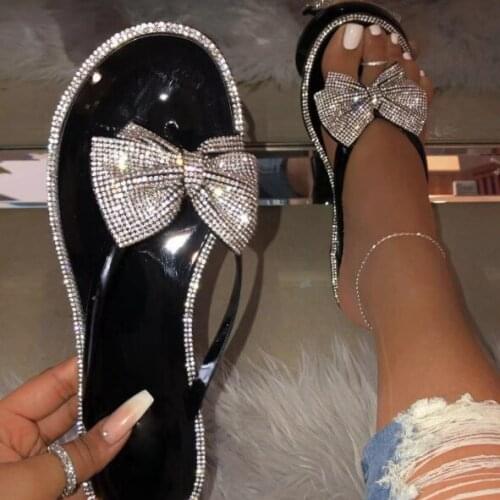 Hot Sale new Candy color rhinestones women fashion wild sandals outdoor travel PVC slippers beach bright color slippers students