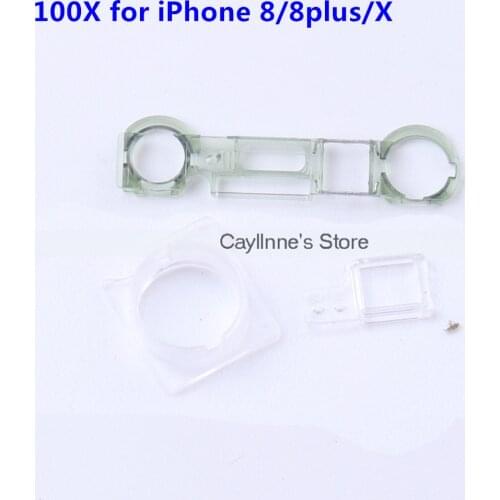 100pcs for 8 8 plus LCD Facing Plastic Camera Lens for iPhone X Proximity Light Sensor Front Camera Lens Bracket Holder Clip