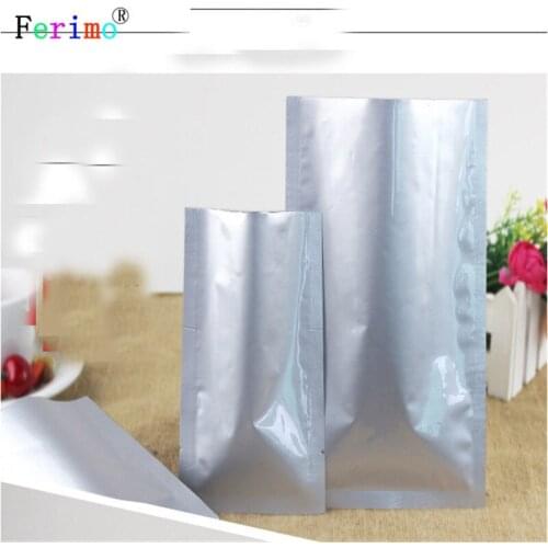 100pcs Pure aluminum foil bag, large size cooked food, vacuum bag, medicinal powder, light wall, small package bag, etc
