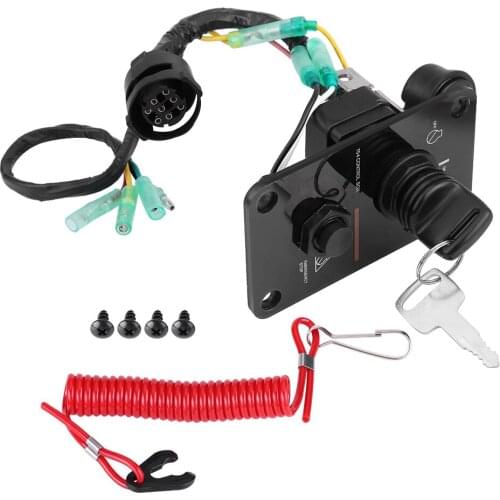 12V 0.1W Single Key Switch Panel Assembly With key for Yamaha single vertical control yacht 704-82570-12-00 Switch Panel