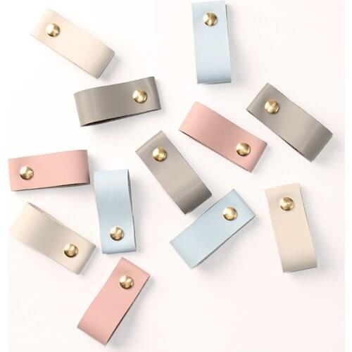 1x High-Grade Retro Leather Wardrobe Shoebox Drawer Handles, Briefcase Suitcase Pulls Knobs,Wine Cabinet Wooden Box Pulls