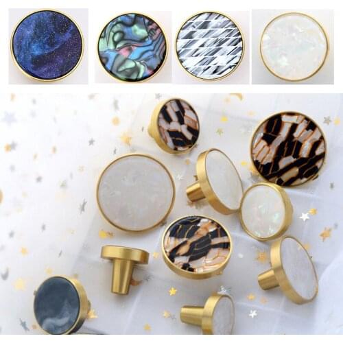 2pieces Bar Handle Modern Shell Brass Wardrobe Pull Pure Copper Cupboard Handles Cabinet Door Knob Furniture Drawer Pull