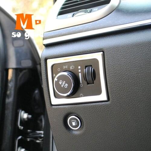 2014 2015 2016 2017 For Jeep Grand Cherokee Car Headlamps Adjustment Switch Cover Trims Auto ABS Chrome Styling Accessories
