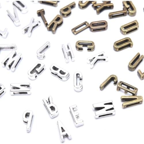 26Pcs Vintage Letters Alphabet Spacer Charms Beads DIY Bracelet Jewelry Making Rope Bracelet Jewelry Production