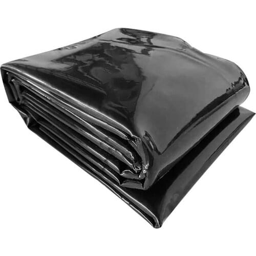 3.1x4 M HDPE Pond Liner Folding Heavy Duty Durable Water Pool Liner Waterproof Membrane Folding Sewage Tank Black Geomembrane