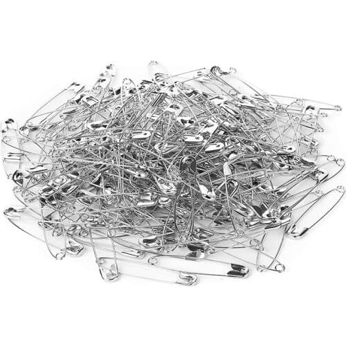 50/100Pcs Silver Safety Pins Rust Resistant Household Hand Sewing Tools Perfect for Sewing Crafts Safety Pins for Clothes