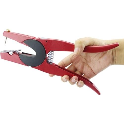 Cattle Ear Tag Clamp Cattle Goat Ear Label Metal Forceps for Farm Animal Tools