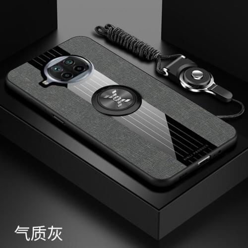 For Xiaomi Redmi Note 9T Case Hard Cloth With Ring Stand Magnet protective Back cover case for xiaomi redmi note 9t 5G shell
