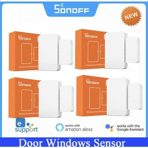 SONOFF Smart ZigBee Door Window Sensor eWelink Smart Home Security Sensors Work With Alexa Google Home ZBBridge Required