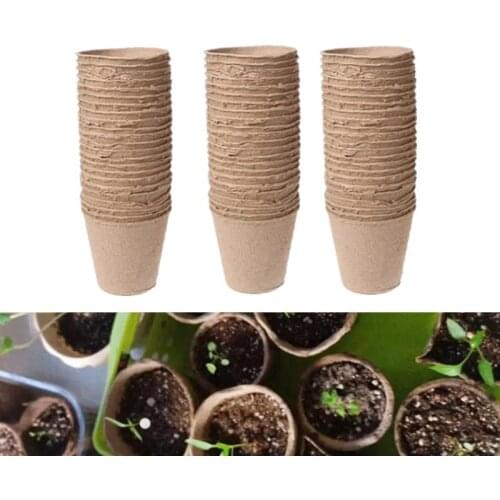 Nursery Cup Paper Pot Plant Starting Flower Kit Organic Biodegradable Eco-Friendly Cultivation Home Garden Supplies Tools 6cm
