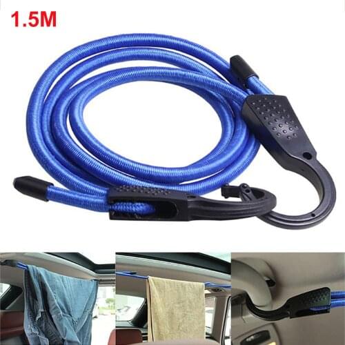 Outdoor Travel Car Luggage Fixing Rope 1.5M Indoor ClotheslineI Car Auto Durable Elastic Bungee Cord Luggage Straps Ropes Belt