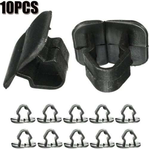 10Pcs 1H5863849A01C Plastic Hood Bonnet Insulation Clip Rivet Retainer For VW Polo Tiguan Passat B5 B6 SEAT Leon 2 Skoda Octavia