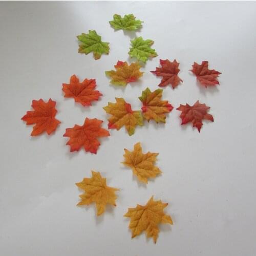 10 package wholesale sell 5 kind of colour select simulation maple leaf DIY shoot prop collocation 7cm-8cm 3-4 inch