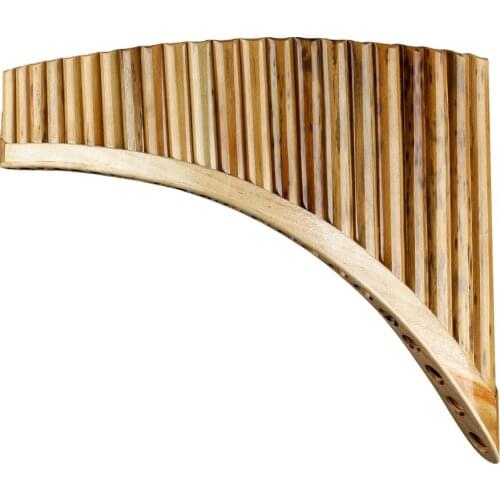 22 Pipes G Key Pan Flute High Quality Pan Pipes Woodwind Instrument Traditional Musical Instrument Water-Bamboo Spots Pan flute