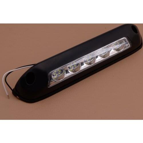 12V 24V LED Black Awning Porch Light Lamp For Caravan Yacht RV SUV Motorhome Trailer Camping Boats