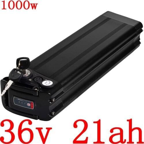 36V 20AH Electric bike battery 36V 8AH 10AH 12AH 14AH 16AH 18AH 20AH Silver Fish lithium battery +2A Charger Bottom discharge