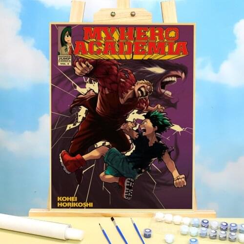 My Hero Academia Coloring By Numbers Painting Set Oil Paints 40*50 Picture By Numbers Photo Home Decor Crafts Drawing