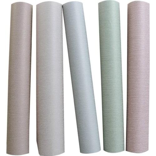 Nordic style stripe solid color wallpaper ins wind non woven fabric bedroom living room wallpaper modern simple home