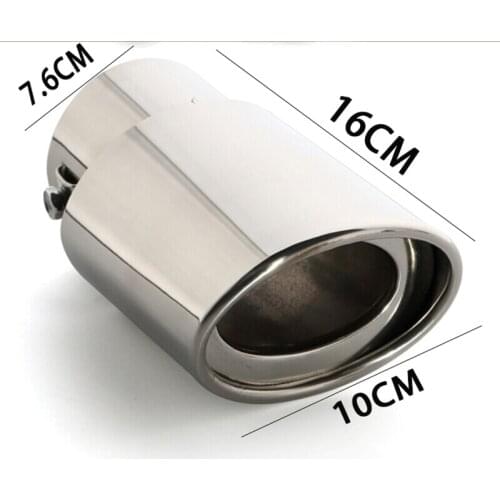 Single tube modified straight large diameter car tail throat stainless steel tail throat exhaust hood exhaust pipe modified spec