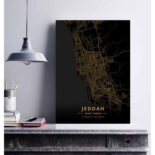 Dammam Jeddah Mecca Medina Riyadh Saudi Arabia Poster