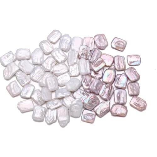 Natural Freshwater Pearl Pendant Rectangle Pendants Charms for Jewelry Making DIY Necklace Accessories Free Making Necklace