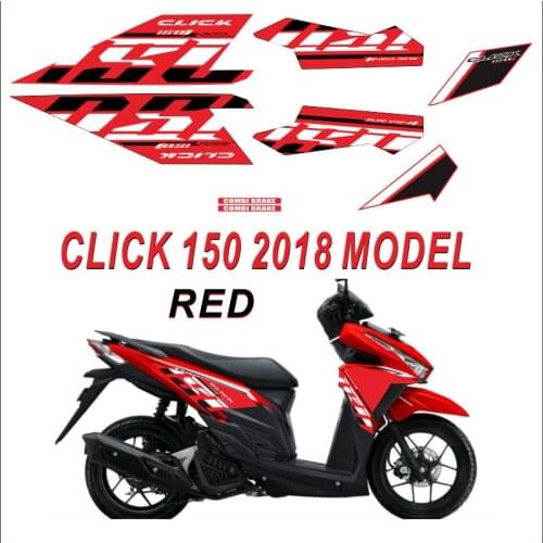 Full SET Motorcycle modification Decals Sticker for 2018 Honda Click 150 Model High Quality KK Material
