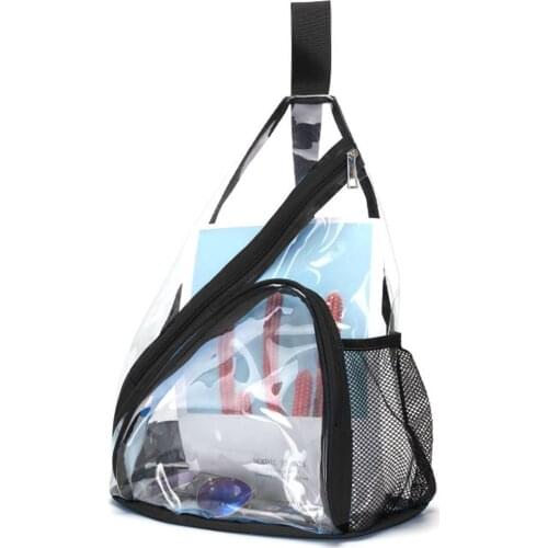 PVC Transparent Women Men Waist Fanny Pack Belt Bag Waterproof Outdoor Sports Fitness Chest Pouch Backpack Travel Single Bags
