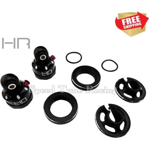 Radio control RC Aluminum bleeder shock caps with spring retainer for use on Stock 1/5 trx X Maxx shocks option upgrade parts