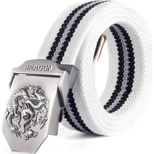 2018 Men Belt Dragon Tactical Belt Canvas Cintos Cintura Correa Tactics Rem Jeans Belts For Men Canvas Buckle Belt Military