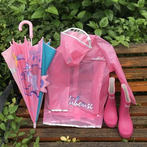 Mermaid Princes Waterproof Rain Coat Poncho Jacket Outdoors Rainsuit Raincoat For Children Kids Chubasqueros Students School Bag