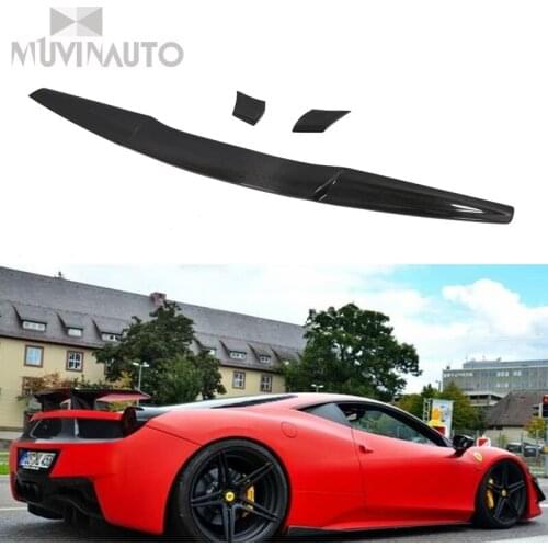 For Ferrari F458 Carbon Fiber R Tail Fin F458 R Style Carbon Fiber Spoiler